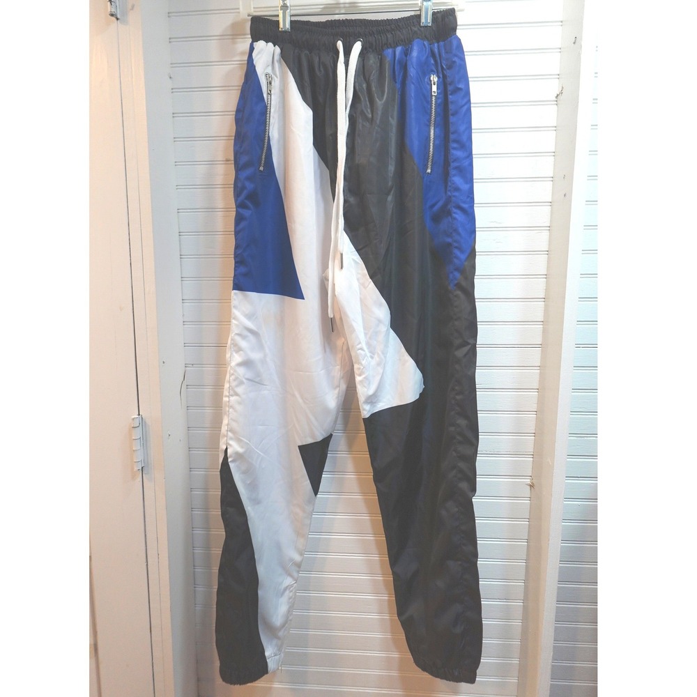 Laced Up by SneakGallery Track Pants Mens XL Lined Colorblock Purple Black White